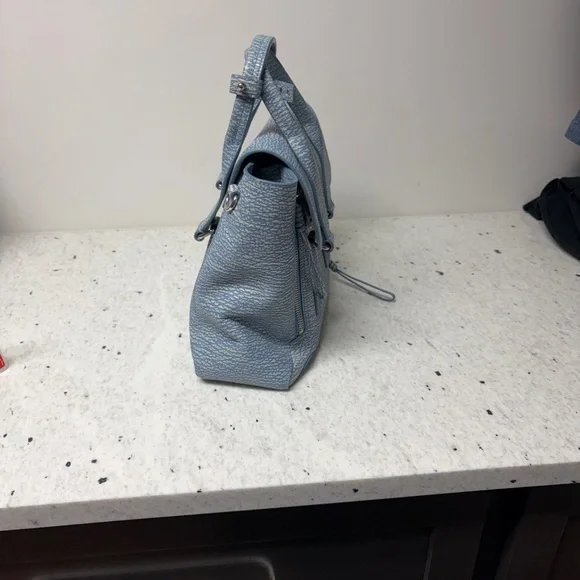 3.1 Phillip Lim medium Pashli Textured Light Blue Satchel - Picture 3 of 10